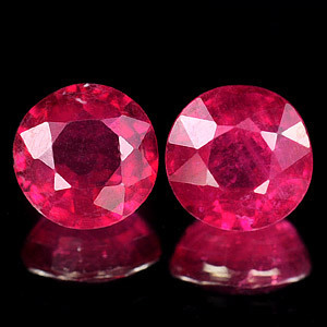 Genuine Ruby Pair (2) 1.14ct