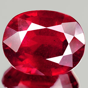Genuine RUBY 2.59ct 9.0 x 7.1mm Oval SI2 Clarity 
