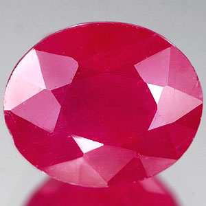 Genuine RUBY 2.72ct 8.5 x 6.6mm Oval SI1 Clarity