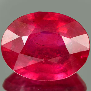 Genuine RUBY 3.43ct 10.7 x 8.7 x 4.4mm Oval