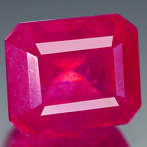 Genuine RUBY 4.33ct 9.1 x 7.7 x 5.8mm Octagon