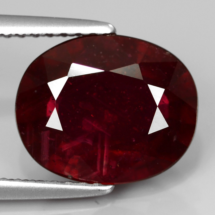 Genuine Ruby 4.33ct 11.0x9.0x4.6mm SI2 Madagascar