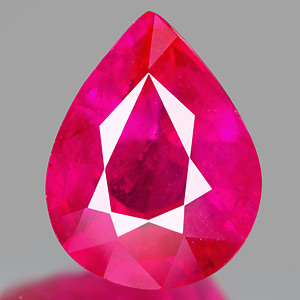 Genuine RUBY 6.04ct 12.2 x 9.5 x 6.6mm Pear