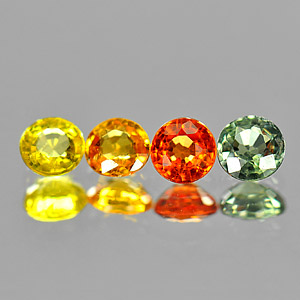 Genuine (4) Sapphires 1.17cts 4.0x4.0 VVS Tanzania