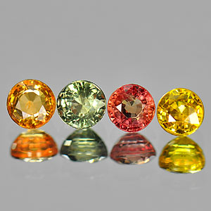Genuine (4) Sapphires 1.65cts 4.0x4.0 VVS Tanzania