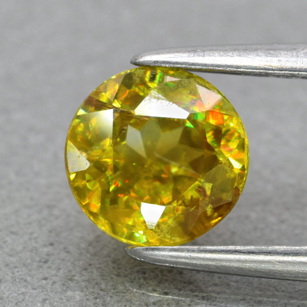 Genuine 100% Natural Sphene .89ct 5.8 x 5.8mm Round Cut SI1 Clarity