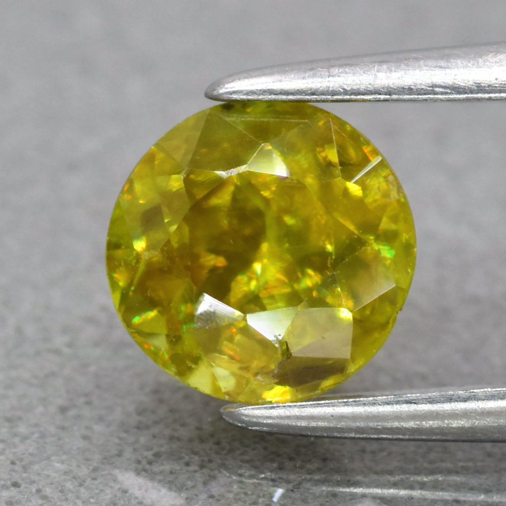 Genuine 100% Natural Sphene .96ct 5.8 x 5.8mm Round Cut SI1 Clarity 