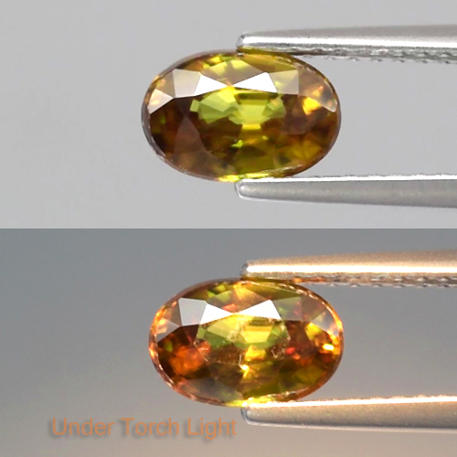 Genuine 100% Natural Sphene 1.01ct 7.3x4.8x3.4mm VS1 Madagascar