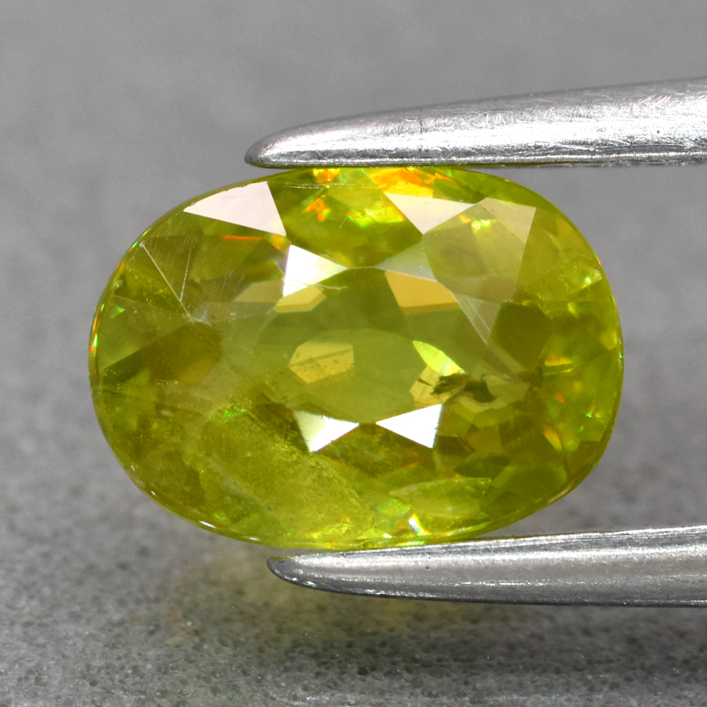 Genuine 100% Natural Sphene 1.04ct 7.2 x 5.2mm Oval SI1 Clarity 