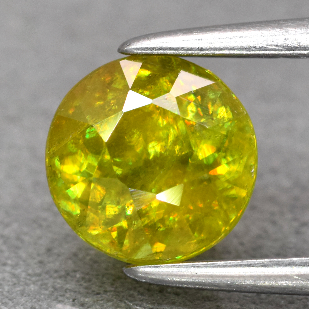 Genuine 100% Natural Sphene 1.08ct 6.0 x 6.0mm Round Cut SI2 Clarity