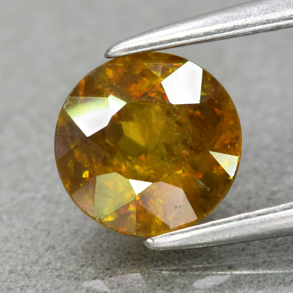 Genuine 100% Natural Sphene 1.10ct 6.2 x 6.2mm Round Cut SI1 Clarity