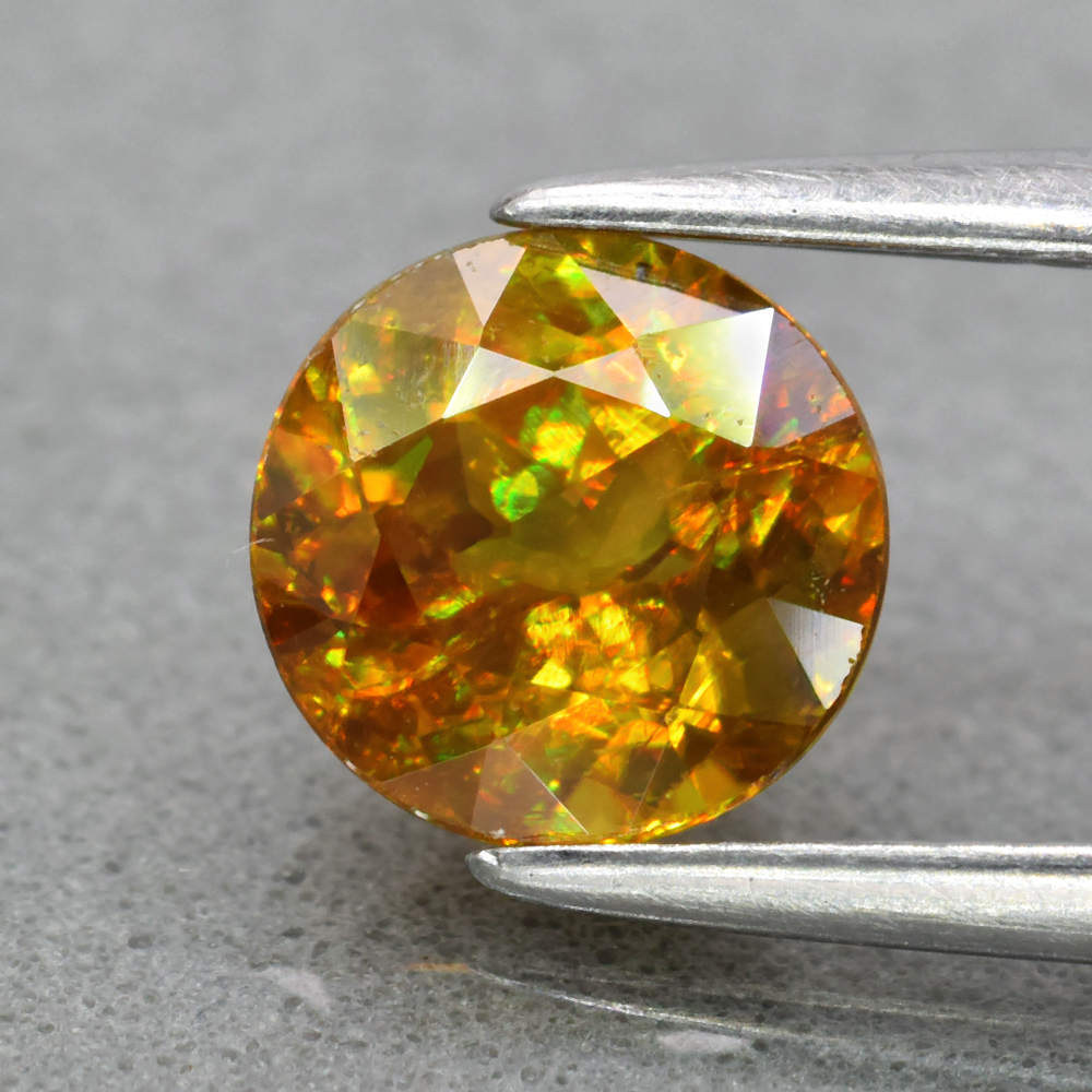 Genuine 100% Natural Sphene 1.11ct 6.3 x 6.3mm Round Cut SI1 Clarity 