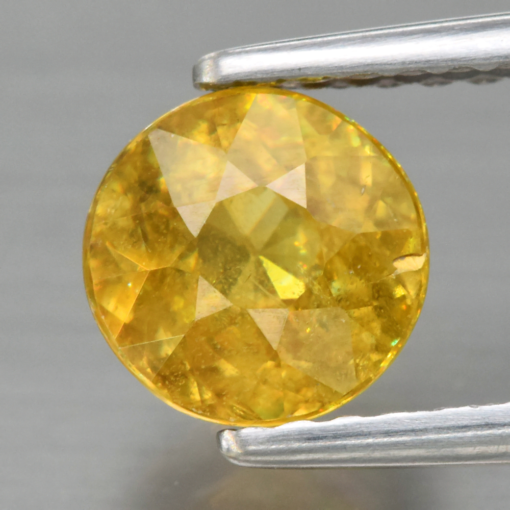 Genuine 100% Natural Sphene 1.12ct 6.0 x 6.0mm Round Cut SI1 Clarity