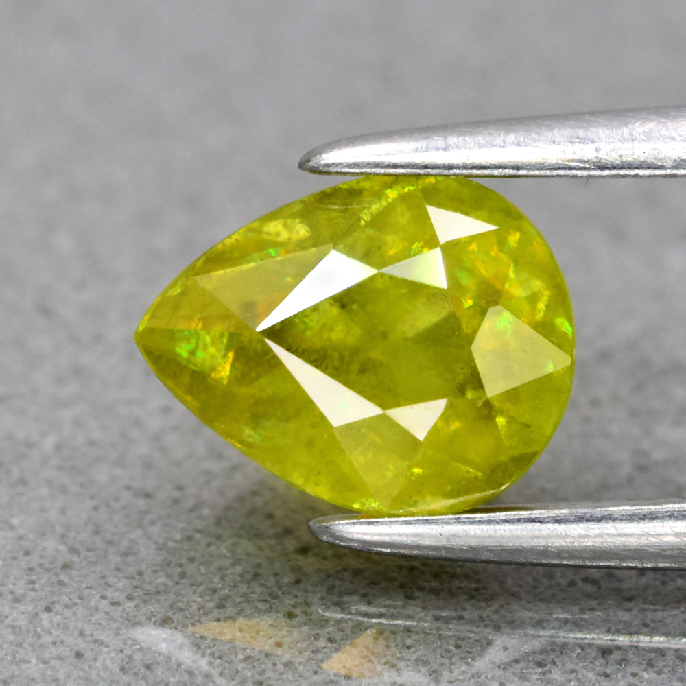 Genuine 100% Natural Sphene 1.17ct 7.0 x 5.6mm Pear SI2 Clarity