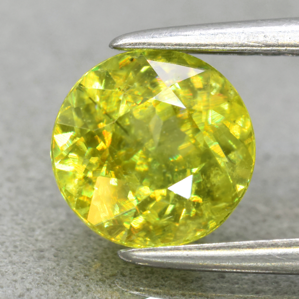 Genuine 100% Natural Sphene 1.17ct 6.3 x 6.3mm Round Cut SI1 Clarity