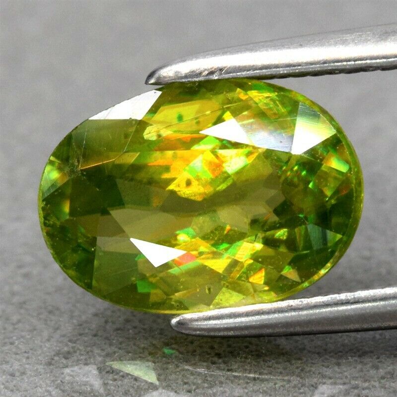 Genuine 100% Natural Sphene 1.25ct 8.0 x 5.0mm Oval VS Clarity