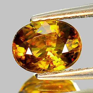 Genuine 100% Natural Sphene 1.26ct 7.2 x 5.5mm Oval VS1 Clarity