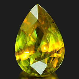 Genuine 100% Natural Sphene 1.27ct 8.6 x 6.0mm Pear SI1 Clarity