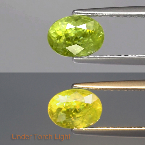 Genuine 100% Natural Sphene 1.30ct 6.8 x 5.0mm Oval SI2 Clarity