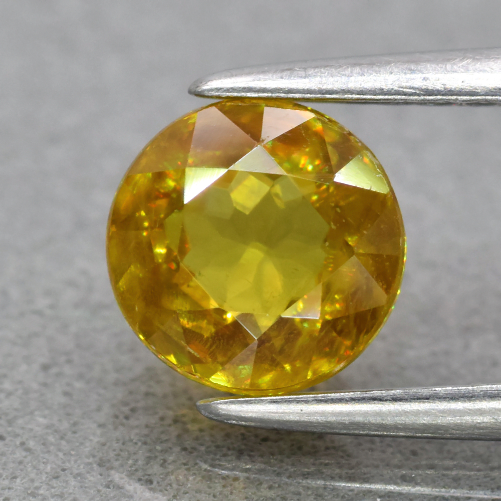 Genuine 100% Natural Sphene 1.32ct 6.0 x 6.0mm Round Cut SI1 Clarity 