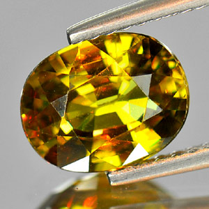 Genuine 100% Natural Sphene 1.87ct 8.7x6.8x4.0 VS1 Madagascar