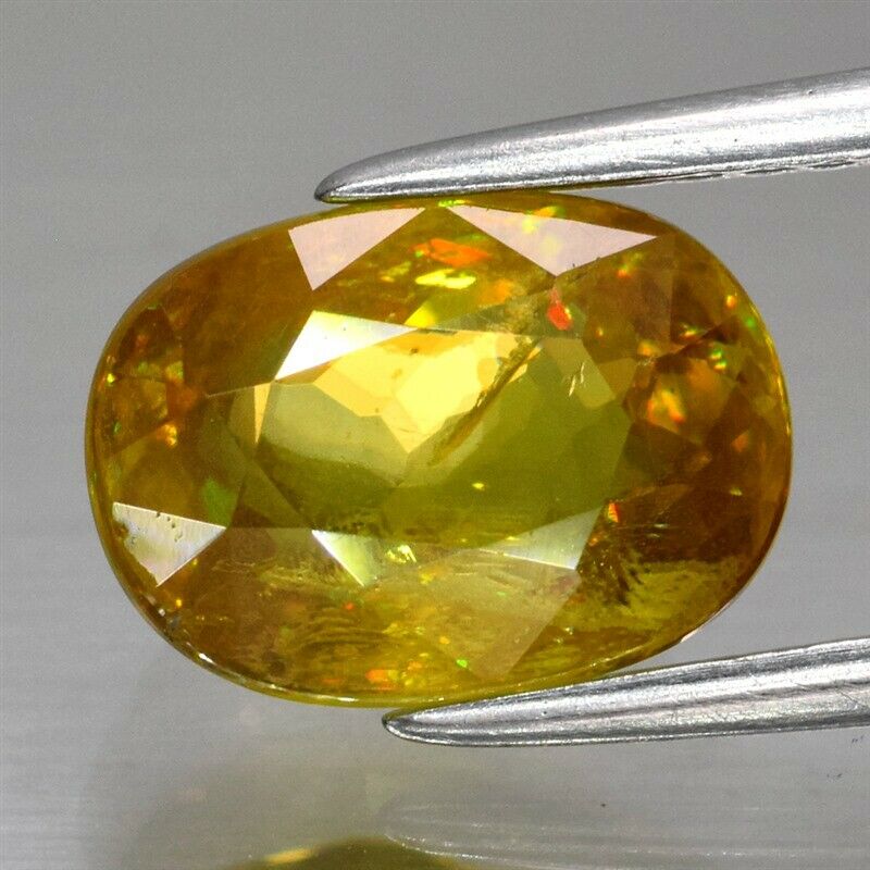 Genuine 100% Natural Sphene 2.81ct 9.2 x 6.7mm Oval SI1 Clarity