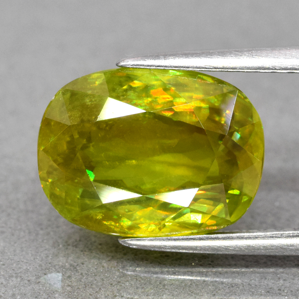 Genuine 100% Natural Sphene 4.46ct 11.0 x 8.3mm Oval SI1 Clarity