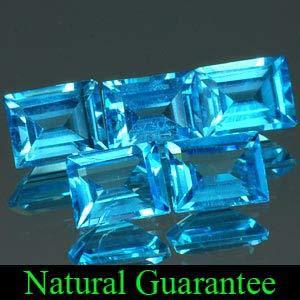 Genuine Swiss Blue Topaz 0.63cts 6.0 x 3.9 x 2.5mm Brazil VVS