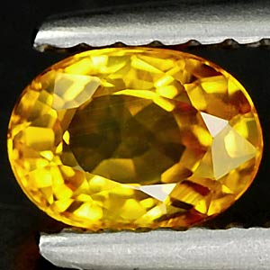 Genuine YELLOW SAPPHIRE .72ct 6.0 x 4.4 x 3.0mm Oval