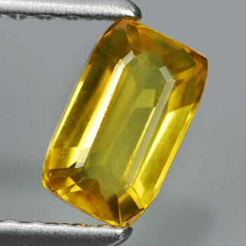 Genuine Yellow Sapphire .72ct 6.0 x 3.8mm Octagon VS1 Clarity