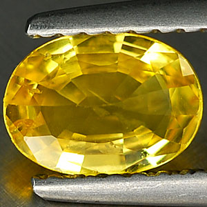 Genuine YELLOW SAPPHIRE .73ct 6.9 x 5.1 x 2.4mm Oval