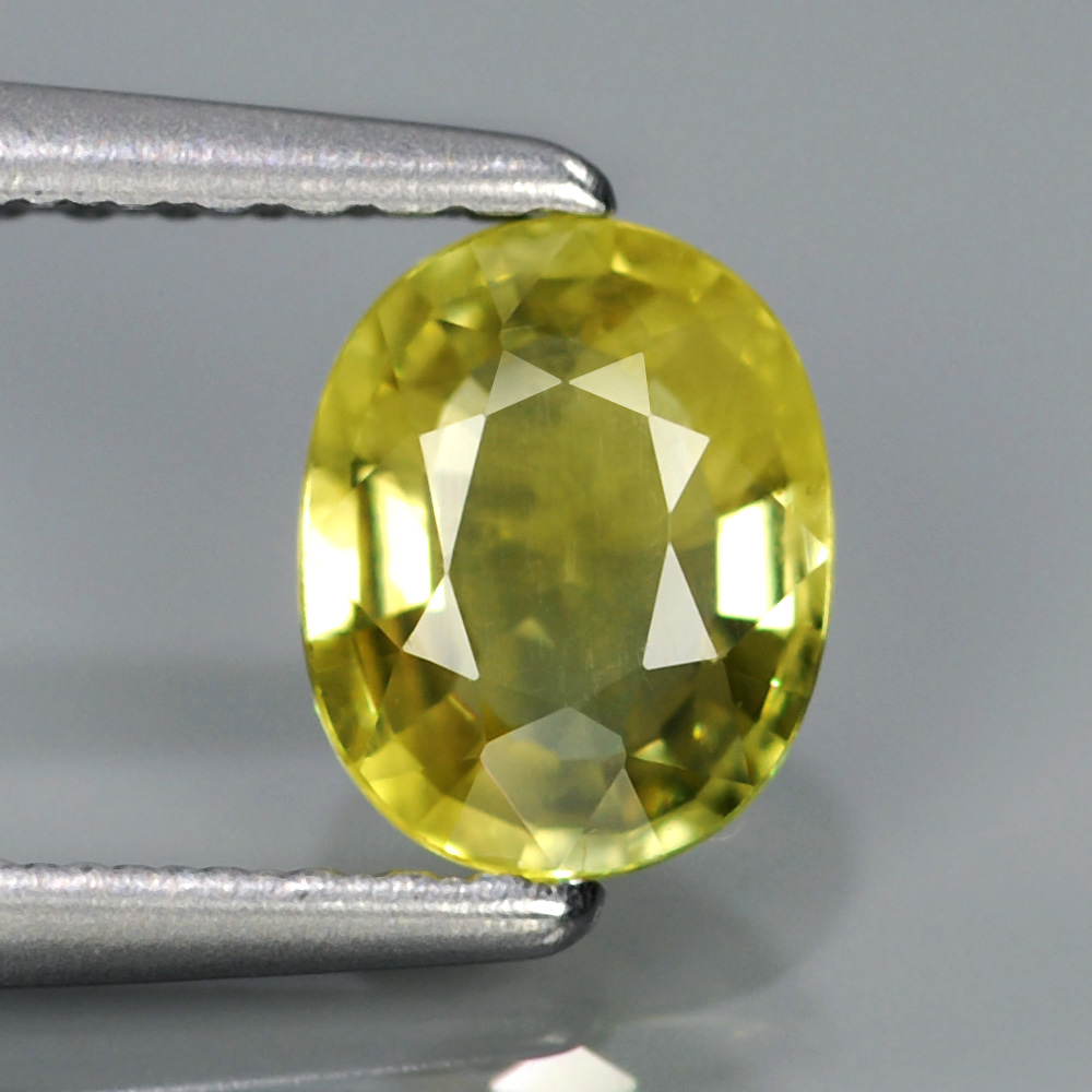 Genuine Yellow Sapphire .77ct 6.2 x 5.0mm Oval VS2 Clarity