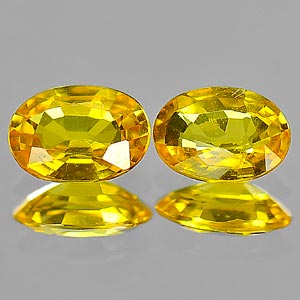 Genuine Yellow Sapphire .48ct 5.9 x 4.0mm Oval VS1 Clarity