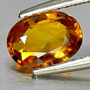 Genuine Yellow Sapphire .98ct 7.1 x 5.1mm Oval VS1 Clarity