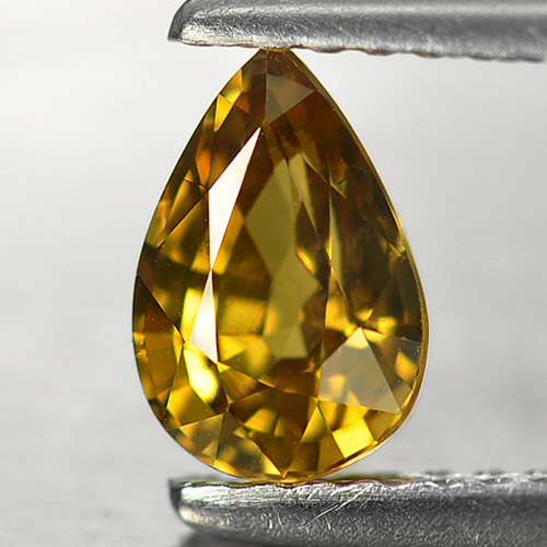 Genuine Yellow Sapphire .98ct 7.2 x 5.0mm Pear VVS Clarity