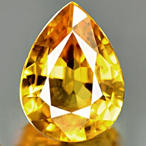 Genuine YELLOW SAPPHIRE .99ct 7.5 x 5.6 x 3.2mm Pear