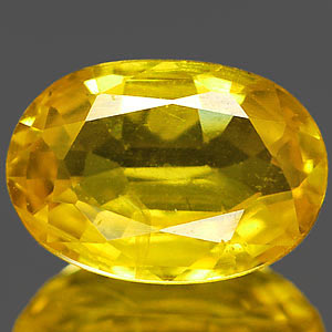 Genuine YELLOW SAPPHIRE 1.06ct 7.3 x 5.1 x 2.9mm Oval