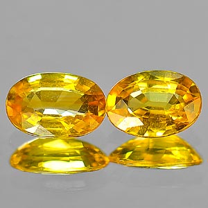 Genuine Yellow Sapphire .56ct 5.9 x 4.0mm Oval VS1 Clarity