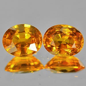 Genuine Yellow Sapphire .58ct 5.2 x 4.2mm Oval VS1 Clarity