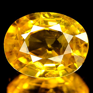 Genuine YELLOW SAPPHIRE 1.16ct 7.2 x 5.8 x 3.2mm Oval