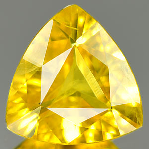 Genuine YELLOW SAPPHIRE 1.21ct 7.3 x 7.5 x 3.1mm Trilliant