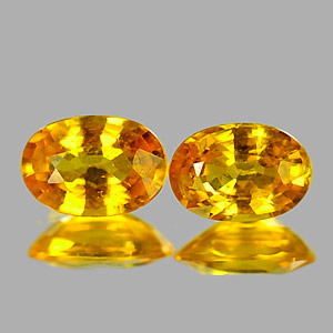 Genuine Yellow Sapphire .60ct 6.3 x 4.4mm Oval VVS Clarity