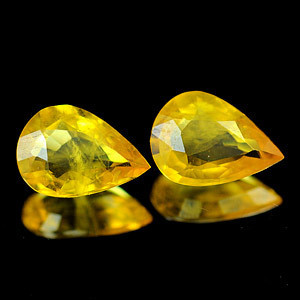 Genuine Yellow Sapphire .66ct 7.1 x 5.0 x 2.3mm Thailand SI