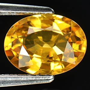 Genuine Yellow Sapphire 1.53ct 8.1 x 6.1mm Thailand SI