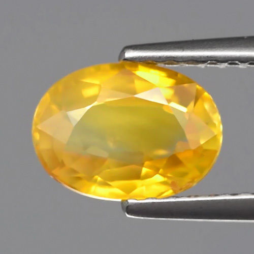 Genuine Yellow Sapphire 1.56ct 7.8x5.5x3.5mm SI1 Tanzania