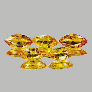 Genuine Yellow Sapphire 0.43ct 6.9 x 3.5 x 2.6mm Tanzania VVS