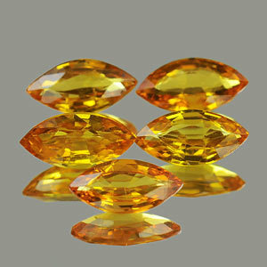 Genuine Yellow Sapphire 0.45ct 7.0 x 3.5 x 2.3mm Tanzania VVS