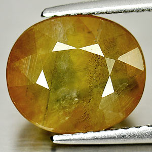 Genuine Yellow Sapphire 4.34ct 10.0 x 8.6mm Oval SI1 Clarity