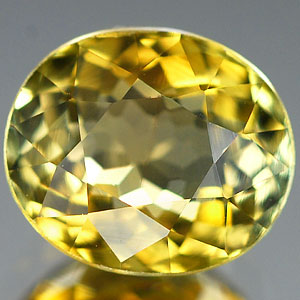 Genuine 100% Natural GREEN & YELLOW TOURMALINE 1.56ct 7.6 x 6.5 x 4.5mm Oval