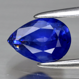 Genuine Blue Sapphire .79ct 6.8 x 4.8mm Pear SI1 Clarity from Ceylon